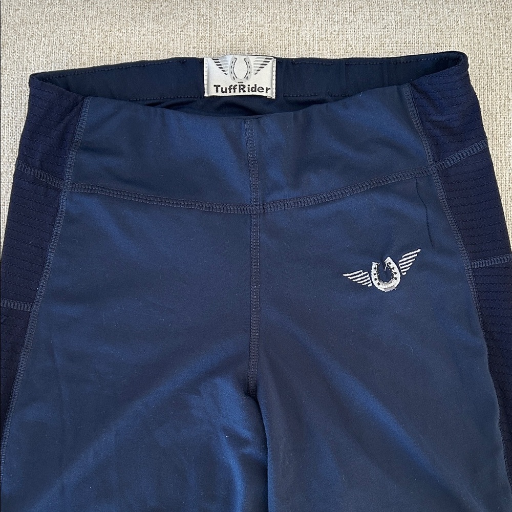 Women’s Navy Ventilated Riding Breeches Tights Leggings XS